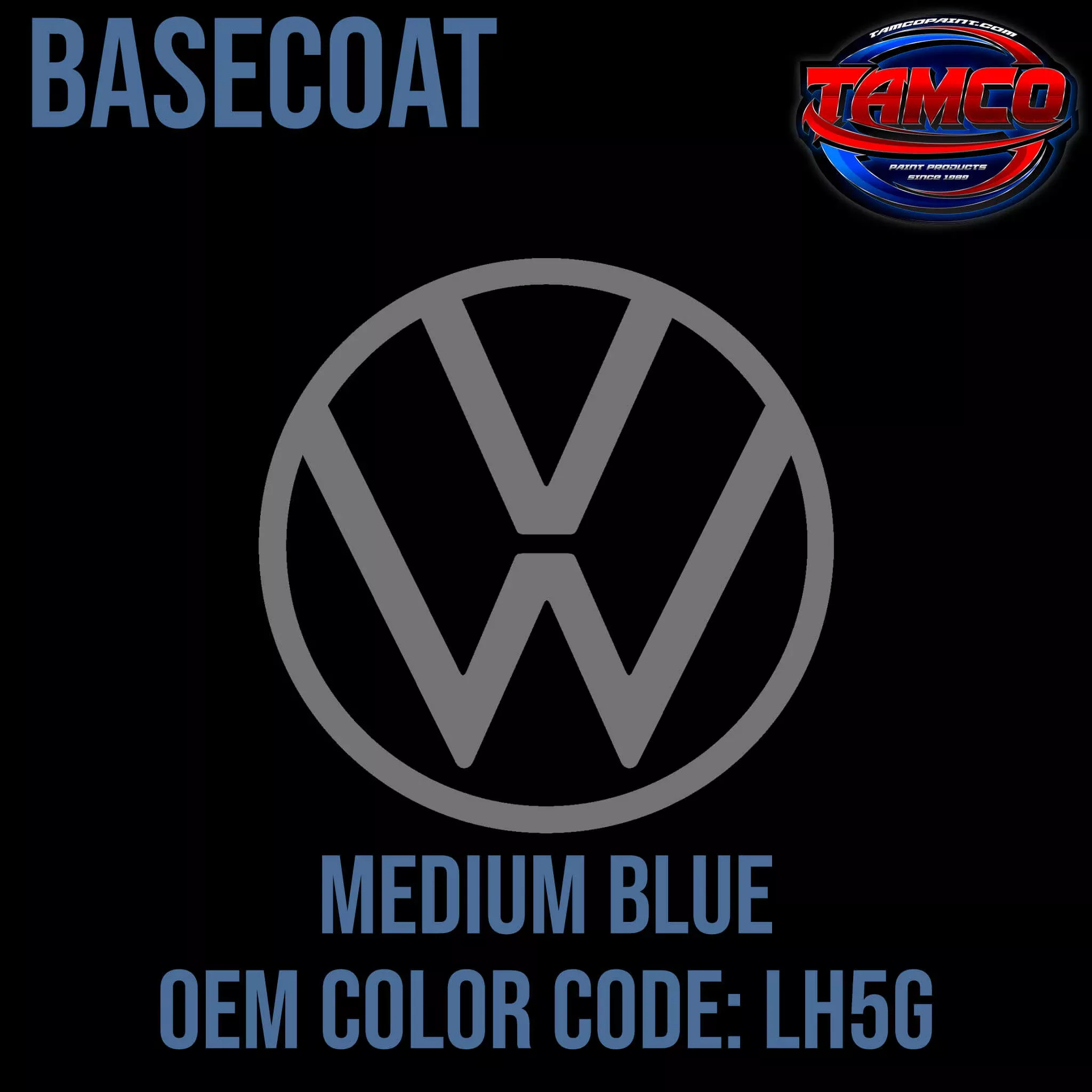 Volkswagen Medium Blue | LH5G | 1979-2000 | OEM Basecoat