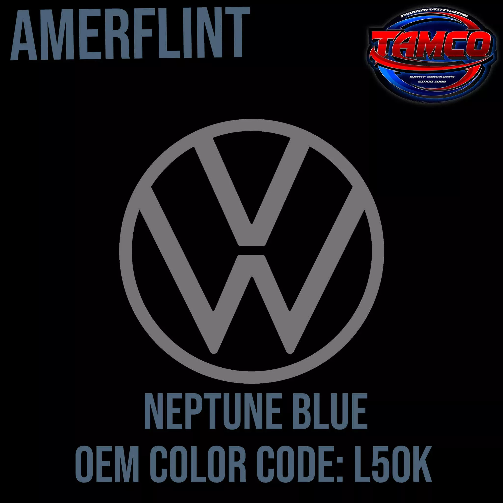 Volkswagen Neptune Blue | L50K | 1967-1978 | OEM Amerflint II Series Single Stage