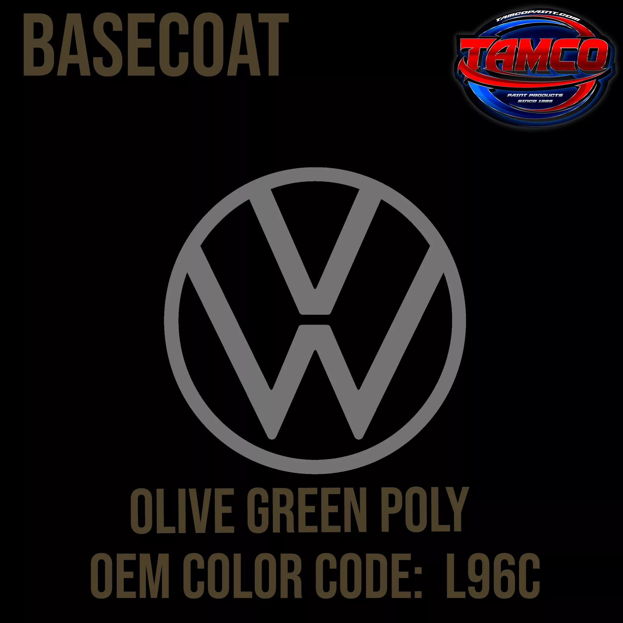 Volkswagen Olive Green | L96C | 1974 | OEM Basecoat