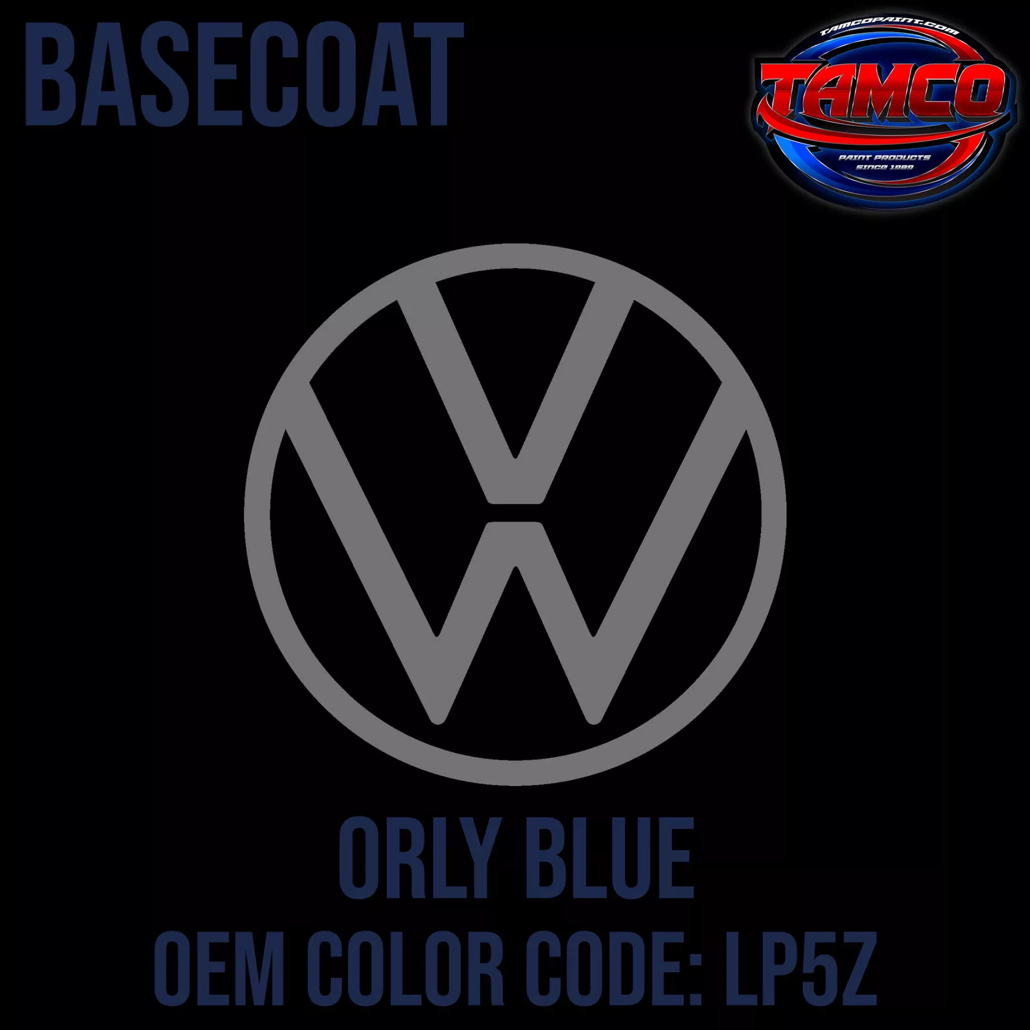Volkswagen Orly Blue | LP5Z | 1989-1990 | OEM Basecoat