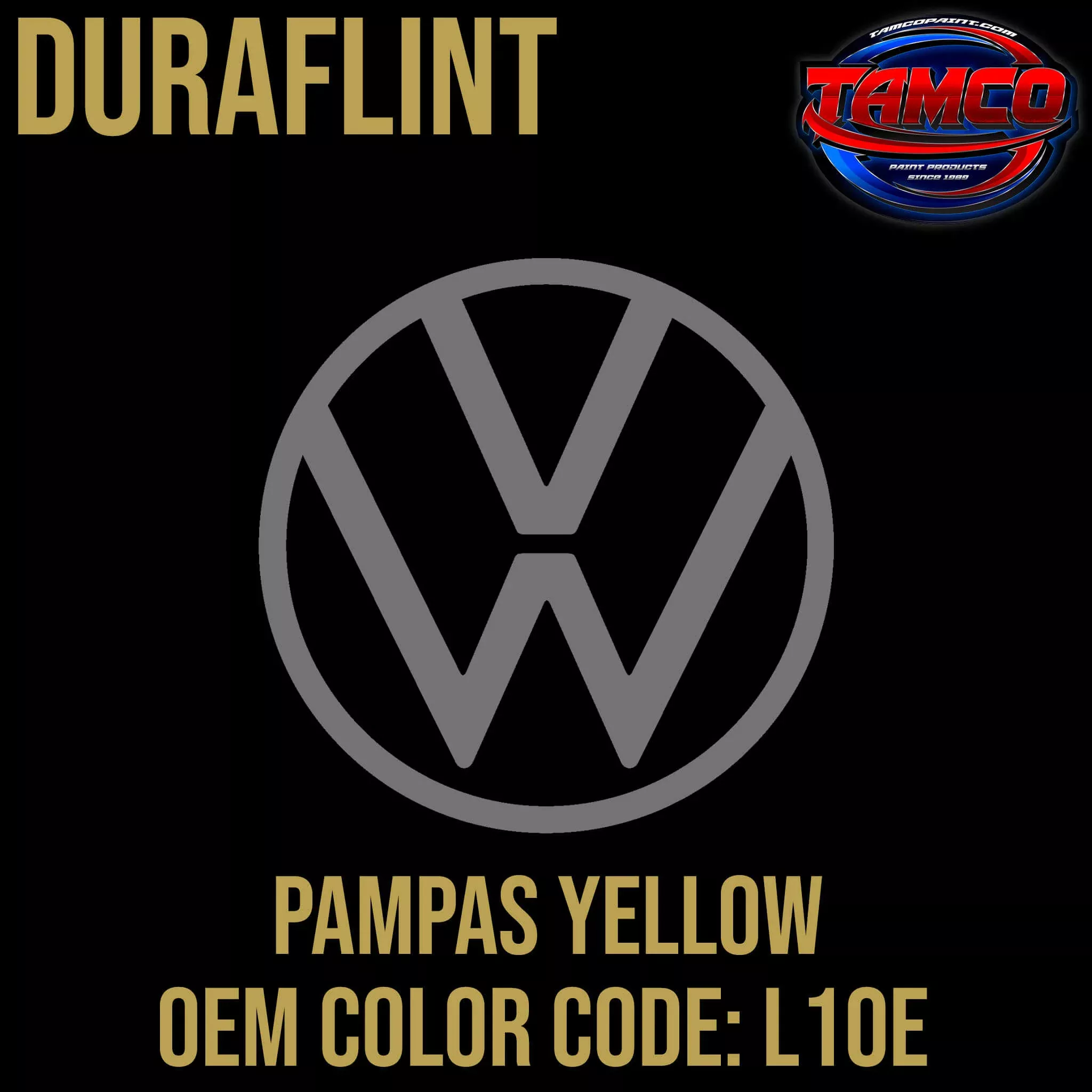 Volkswagen Pampas Yellow | L10E | 1970 | OEM DuraFlint Series Single Stage
