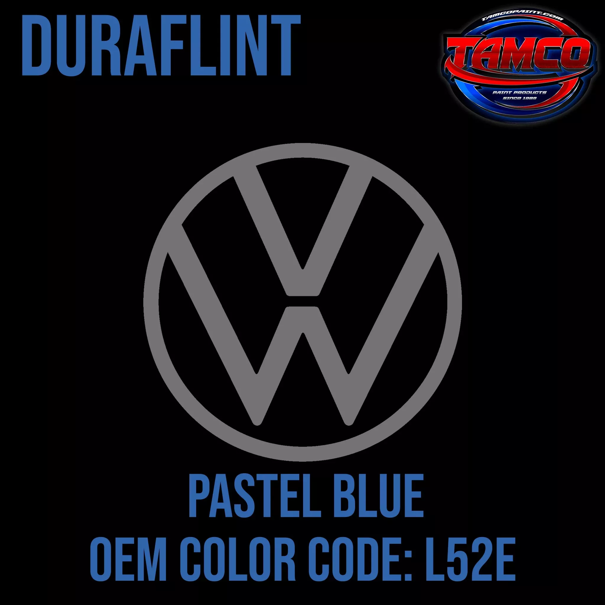 Volkswagen Pastel Blue | L52E | 1970-1971 | OEM DuraFlint Series Single Stage