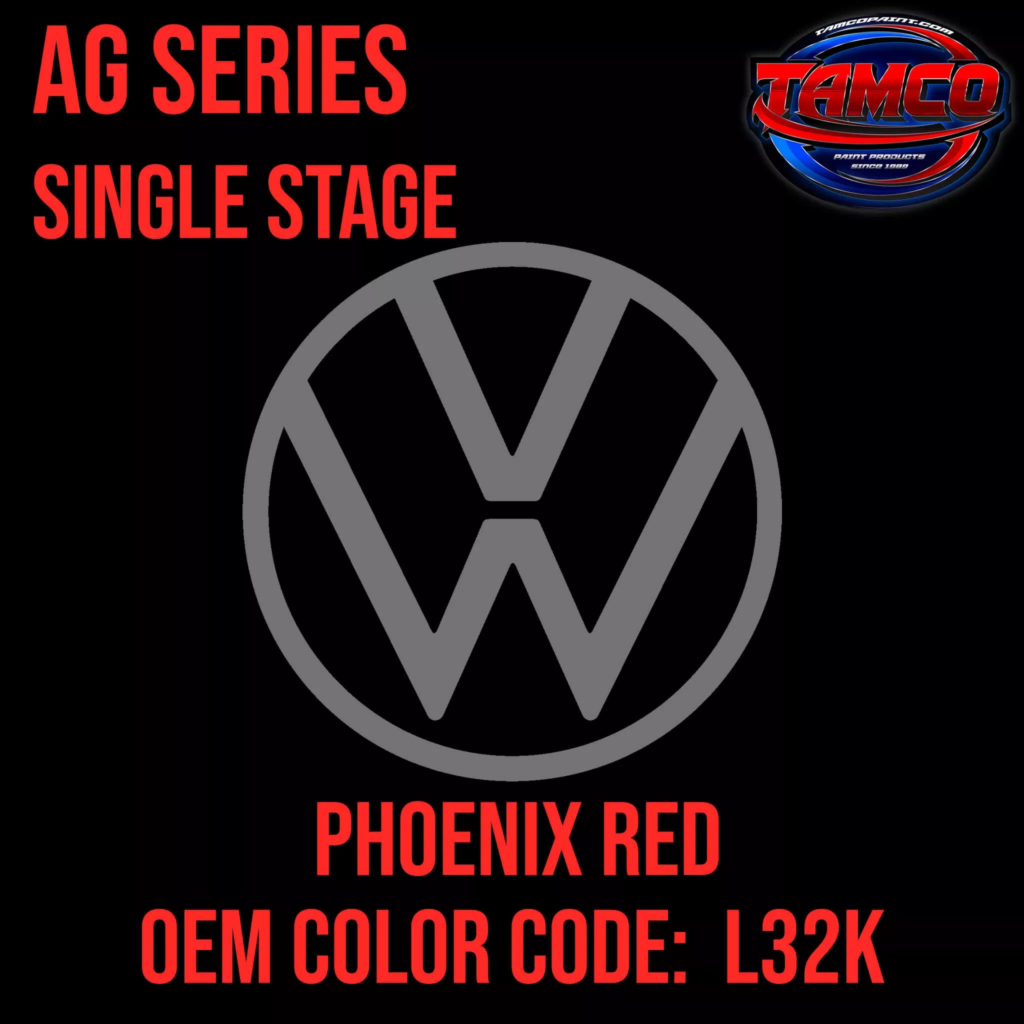Volkswagen Phoenix Red | L32K | 1973-1976 | OEM AG Series Single Stage