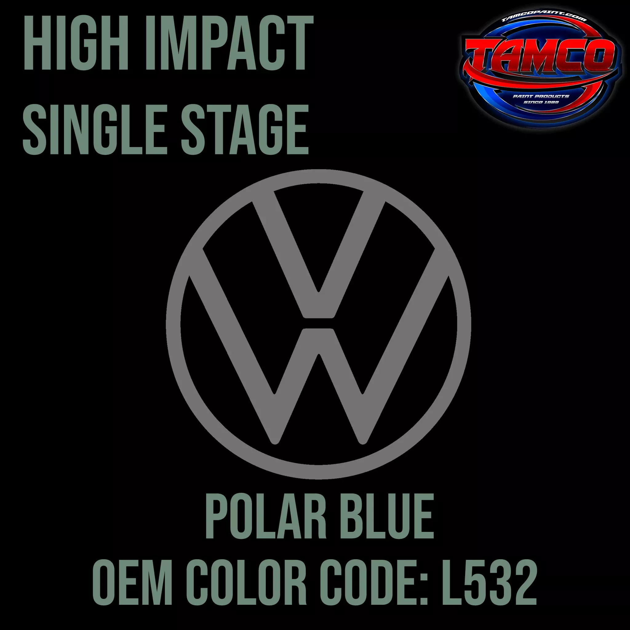 Volkswagen Polar Blue | L532 | 1962-1965 | OEM High Impact Series Single Stage