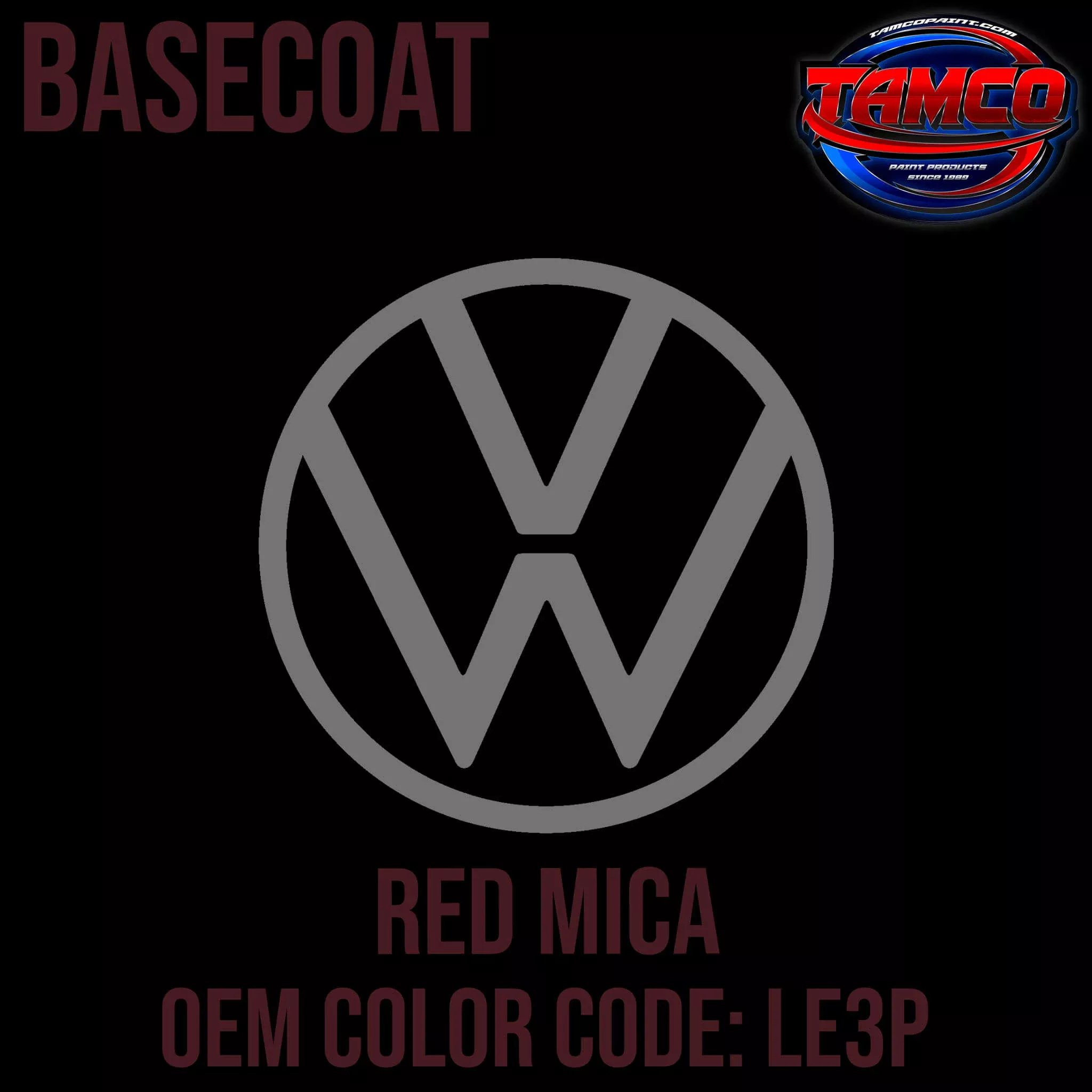 Volkswagen Red Mica | LE3P | 1988-1989 | OEM Basecoat