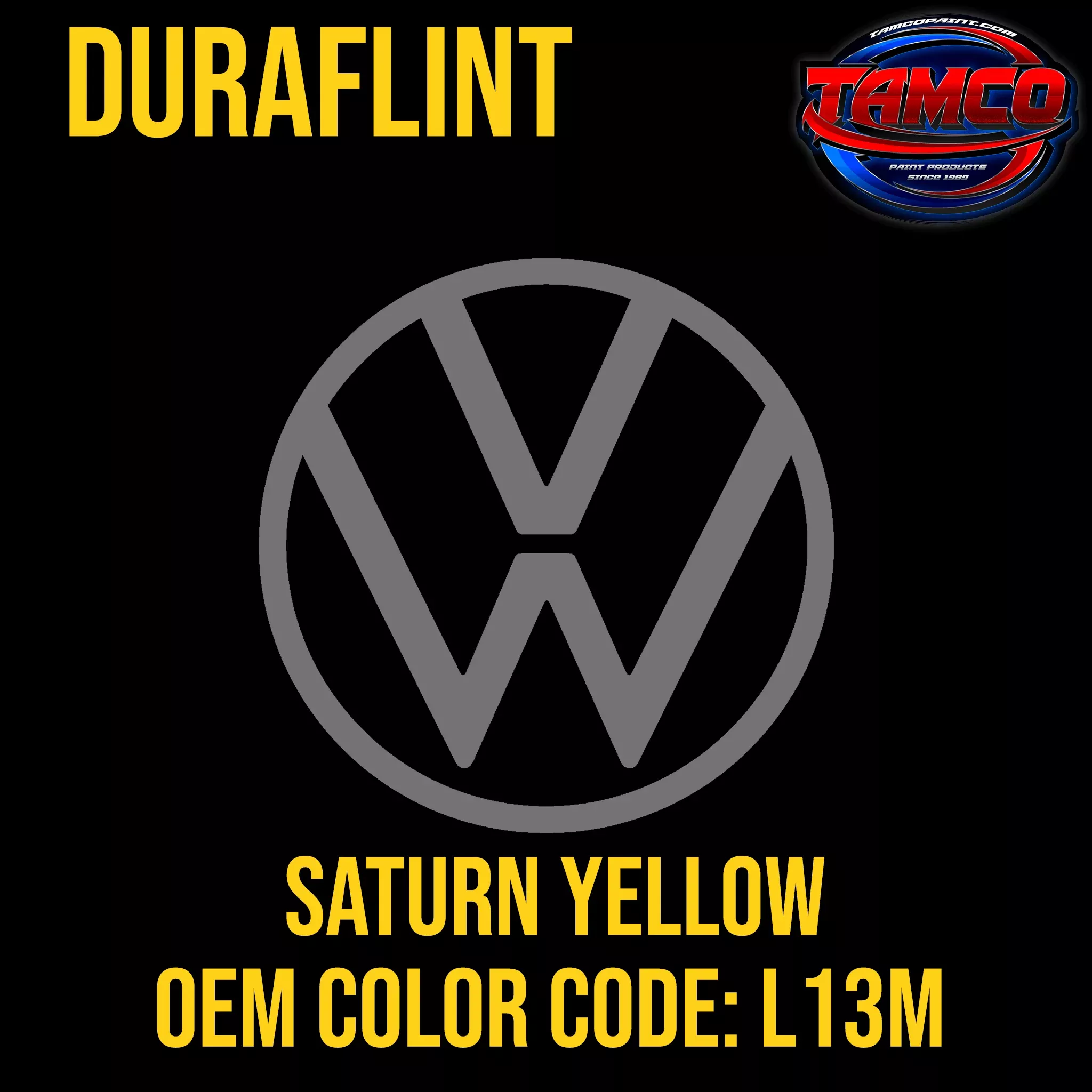 Volkswagen Saturn Yellow | L13M | 1972-1974 | OEM DuraFlint Series Single Stage