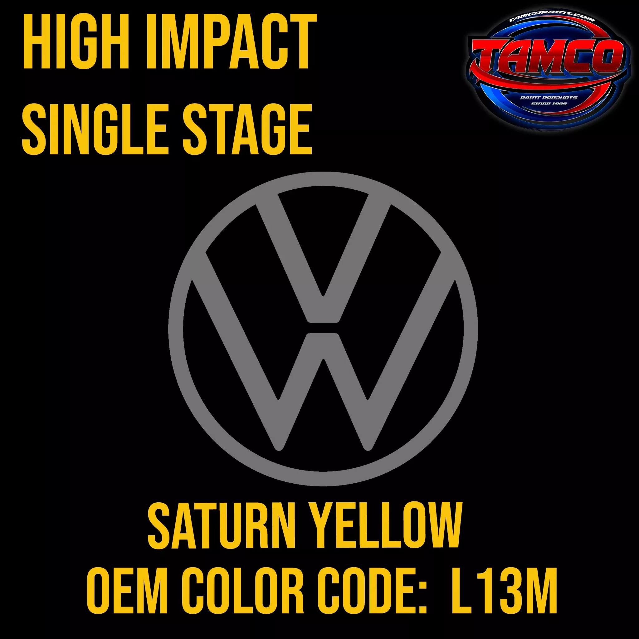 Volkswagen Saturn Yellow | L13M | 972-1974 | OEM High Impact Series Single Stage