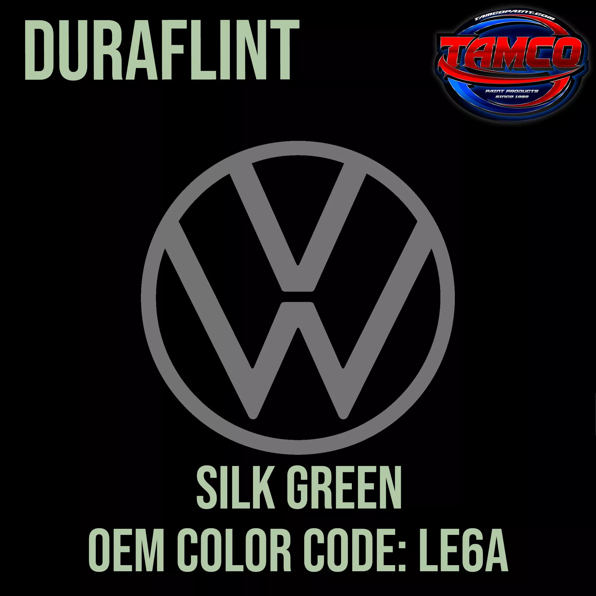 Volkswagen Silk Green | LE6A | 1979 | OEM DuraFlint Series Single Stage