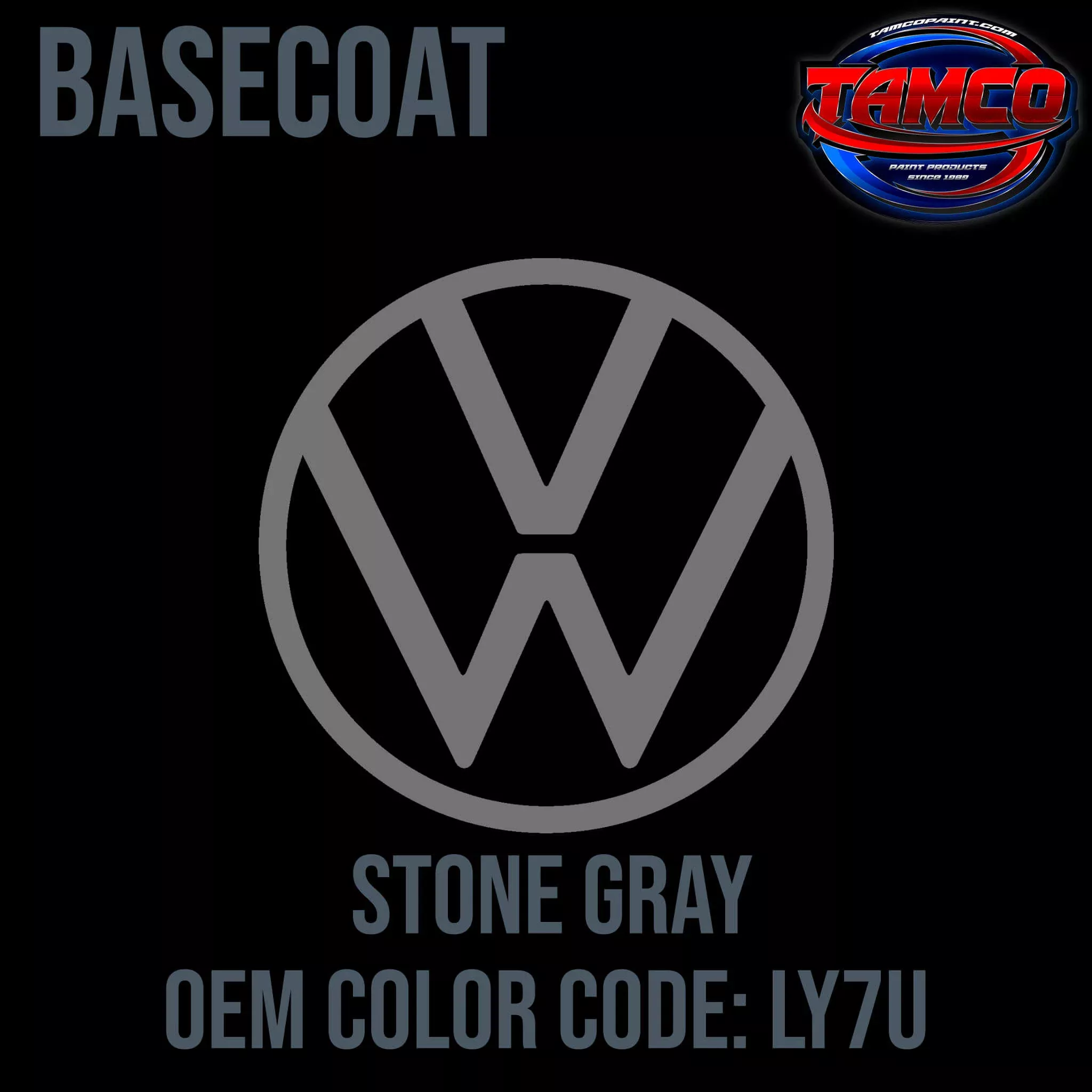 Volkswagen Stone Gray | LY7U | 1985-1990 | OEM Basecoat