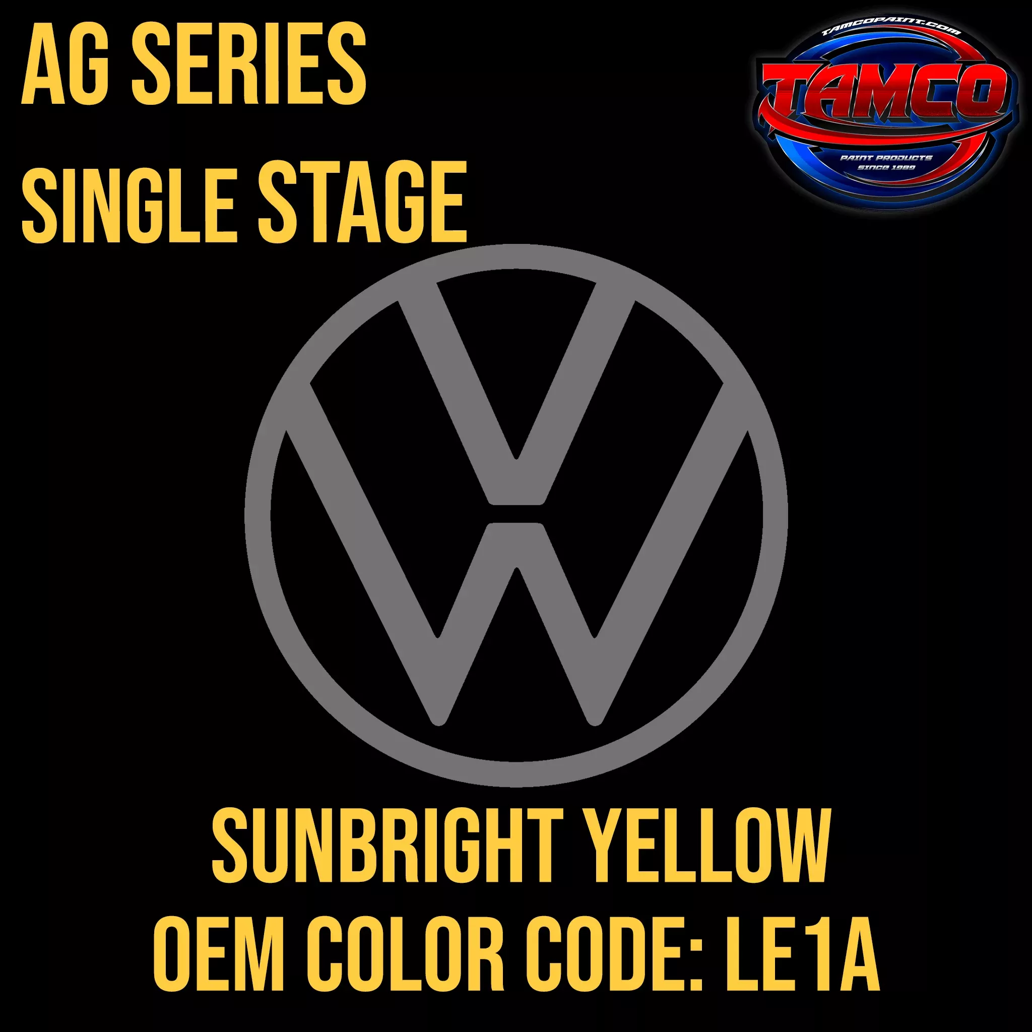 Volkswagen Sunbright Yellow | LE1A | 1979-1980 | OEM AG Series Single Stage