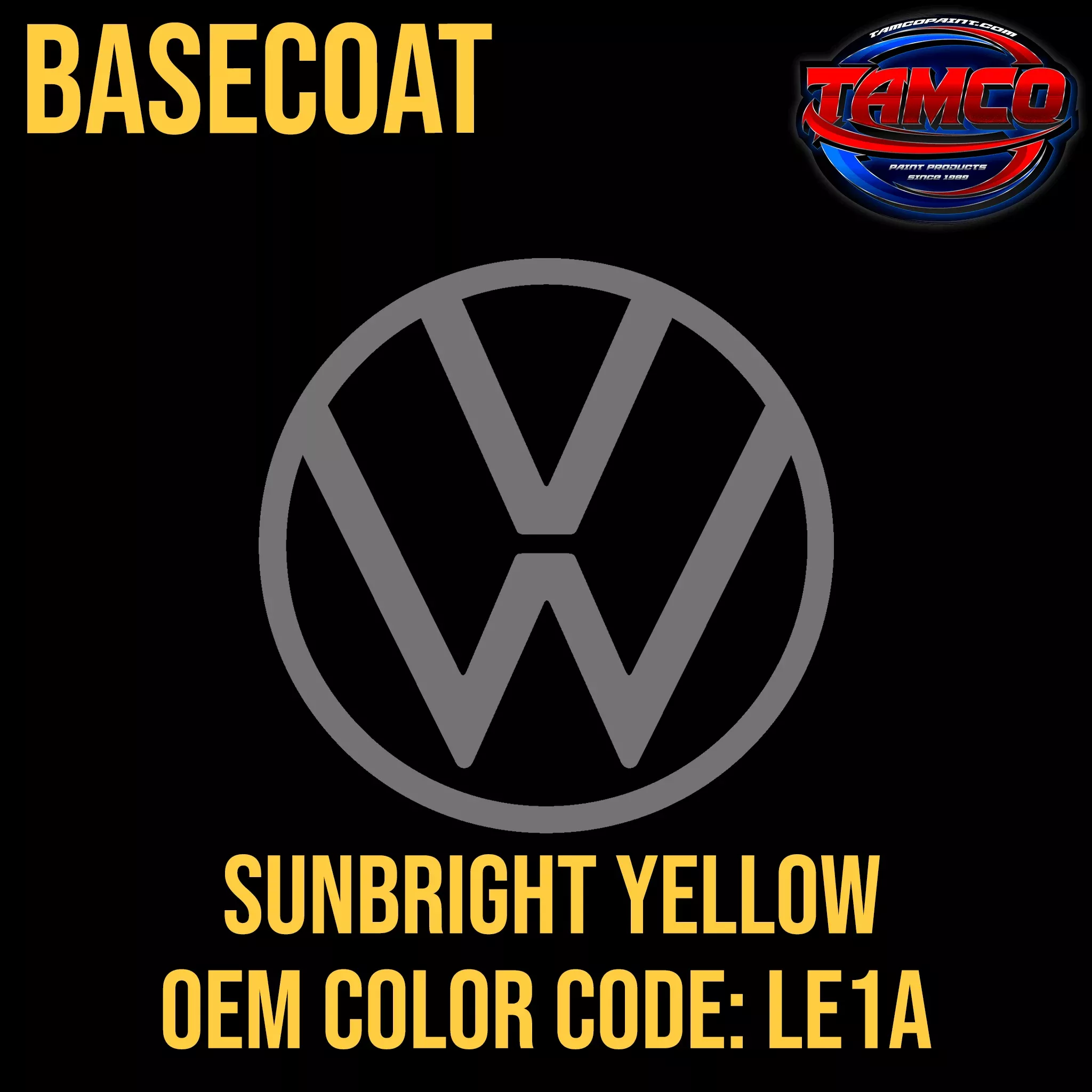 Volkswagen Sunbright Yellow | LE1A | 1979-1980 | OEM Basecoat