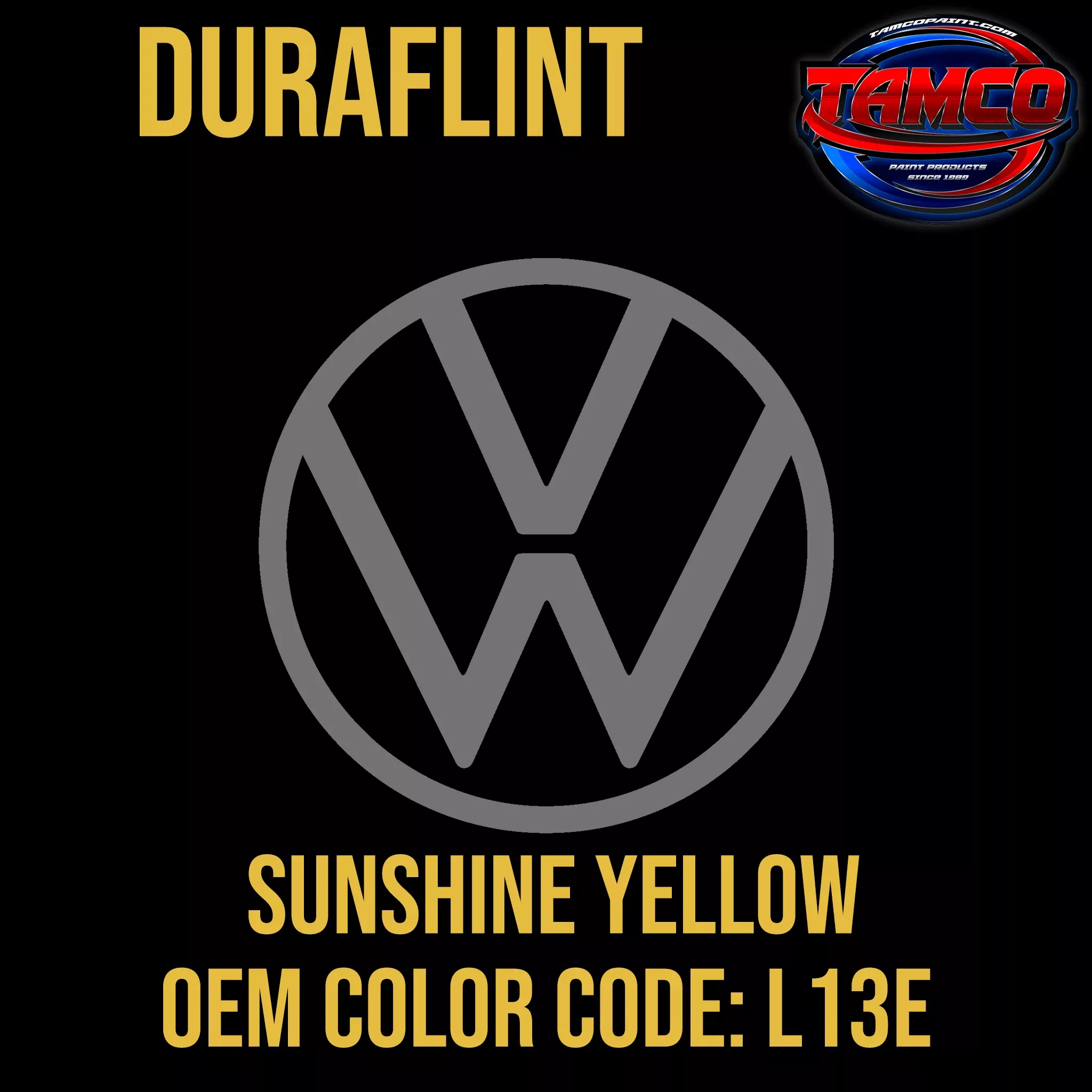 Volkswagen Sunshine Yellow | L13E |1973-1975 | OEM DuraFlint Series Single Stage