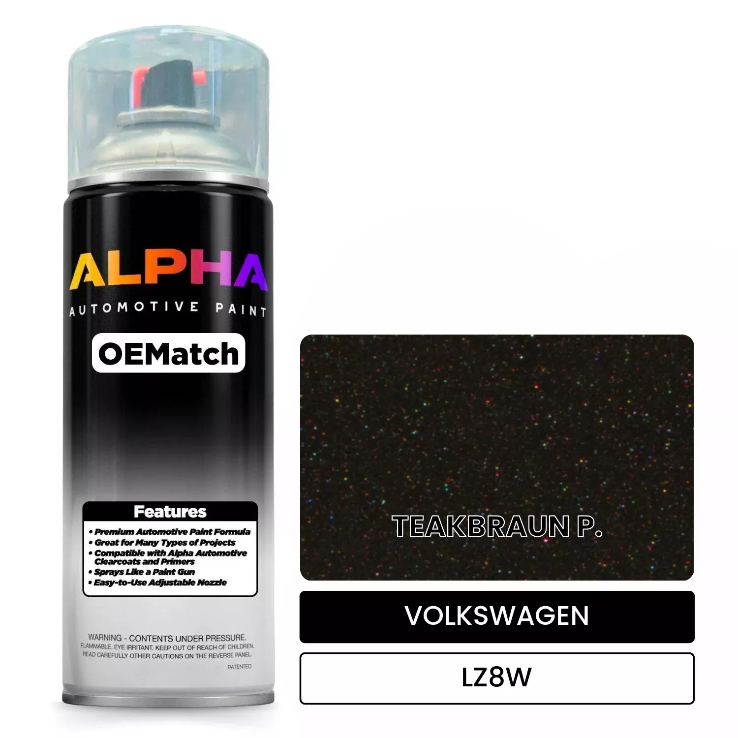 VOLKSWAGEN Teak Brown Metallic LZ8W | OEMatch Automotive Spraycan