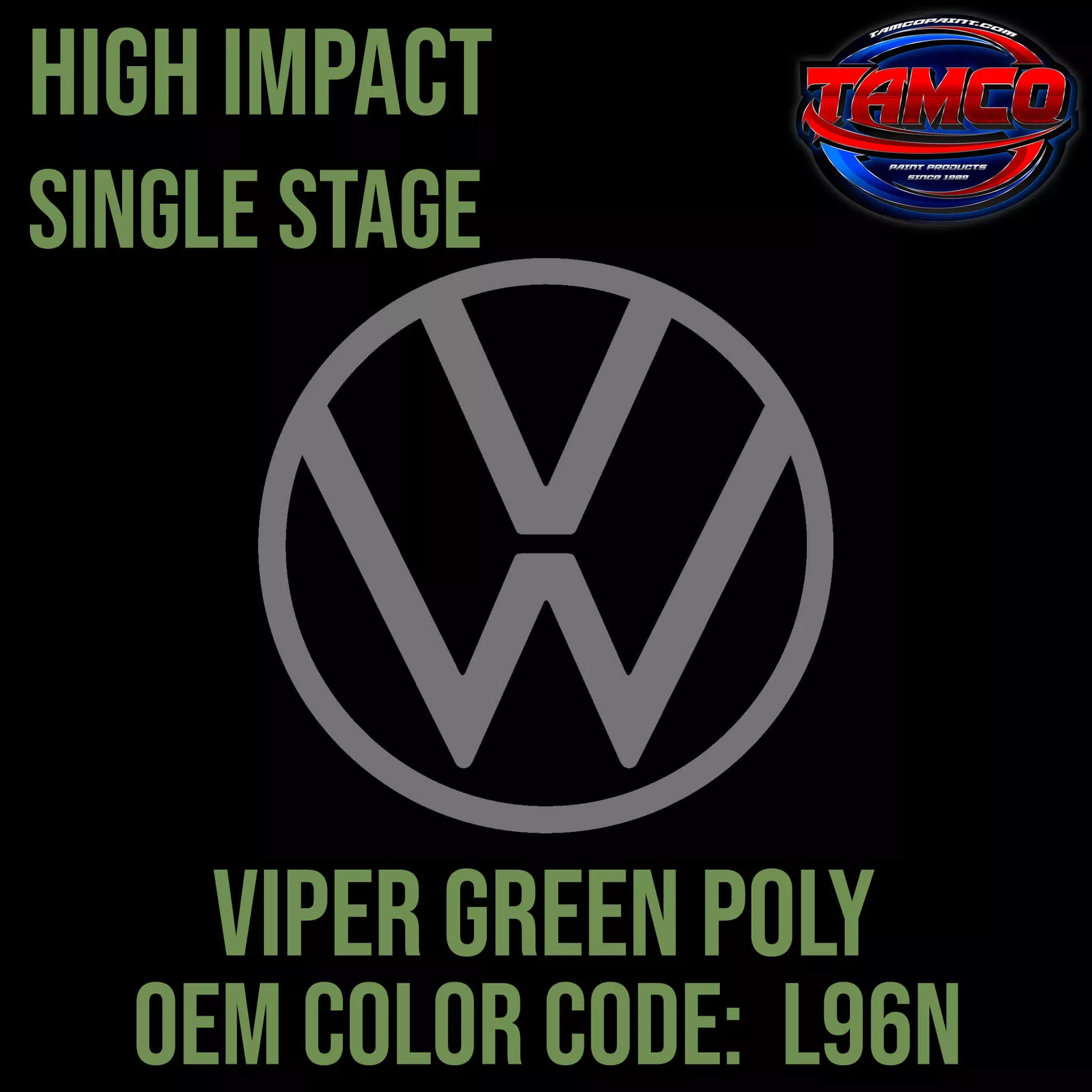 Volkswagen Viper Green| L96N | 1976-1977| OEM High Impact Series Single Stage