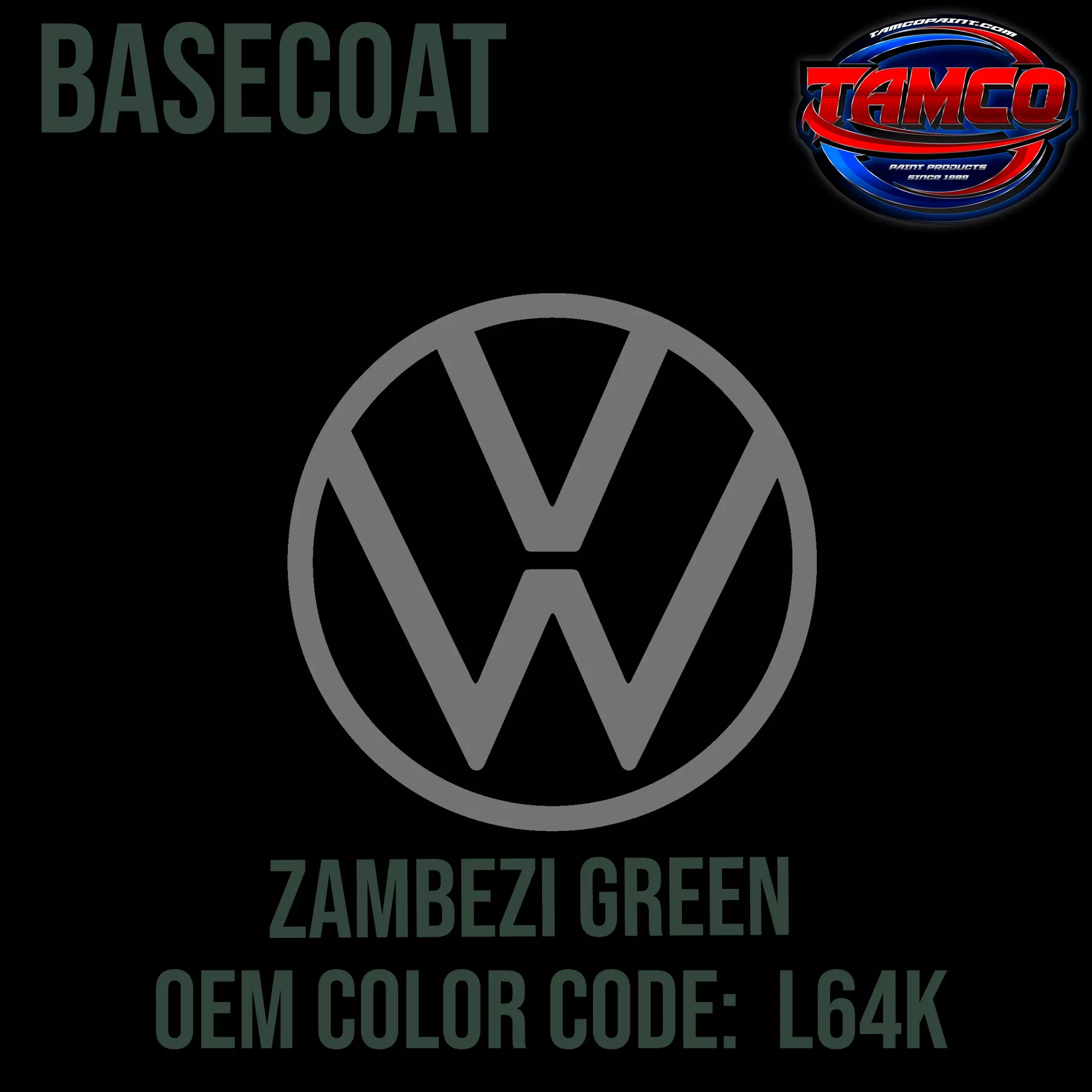 Volkswagen Zambezi Green | L64K | 1973-1975 | OEM Basecoat