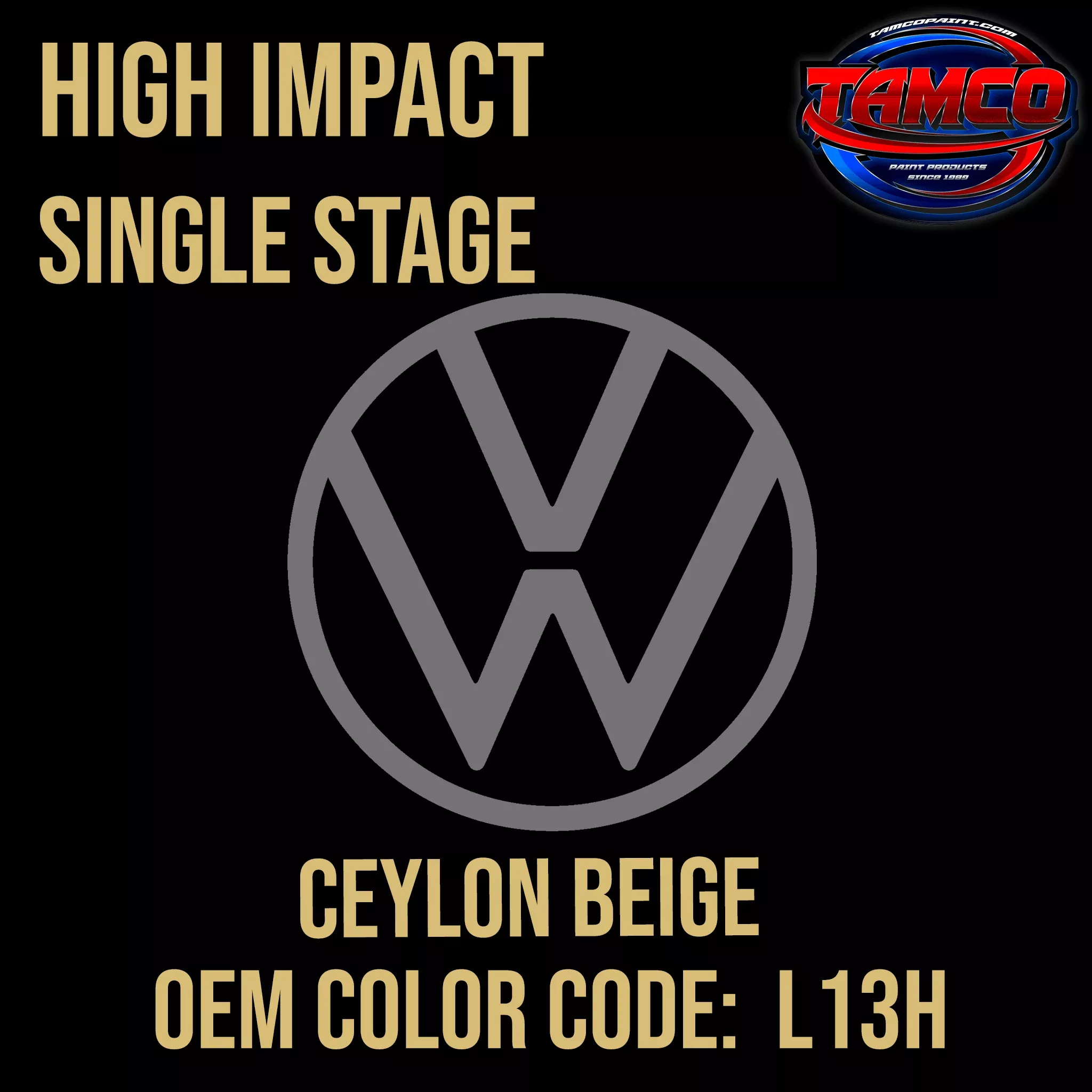 VolkswagenCeylon Beige | L13H | 1973-1979 | OEM High Impact Series Single Stage