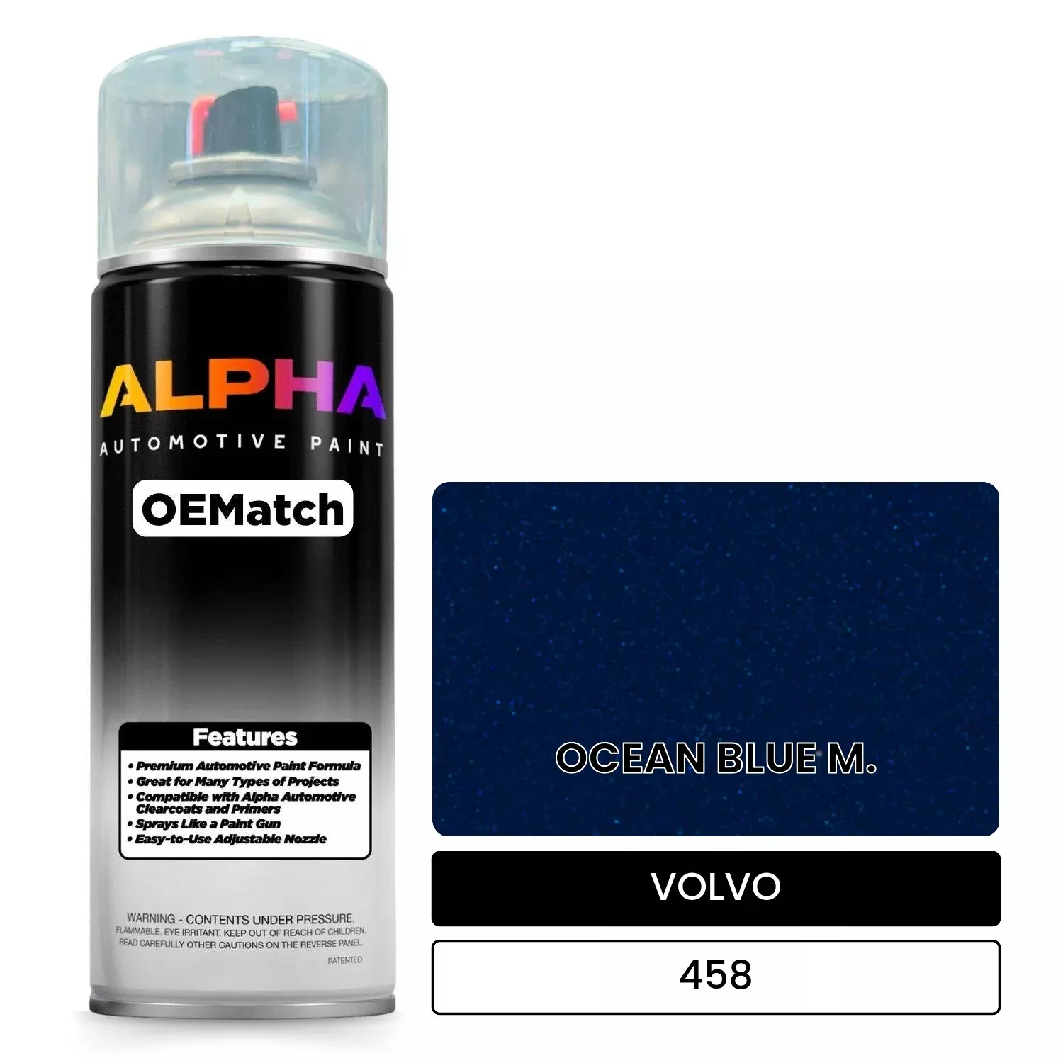 VOLVO OCEAN BLUE M. 458 | OEMatch Automotive Spraycan