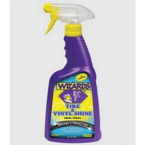 Wizards Tire & Vinyl Shine 11055 22 oz Trigger Spray Bottle White