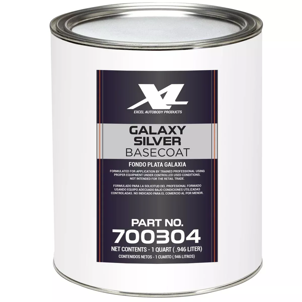 X-L Galaxy Silver Basecoat Quart 700304