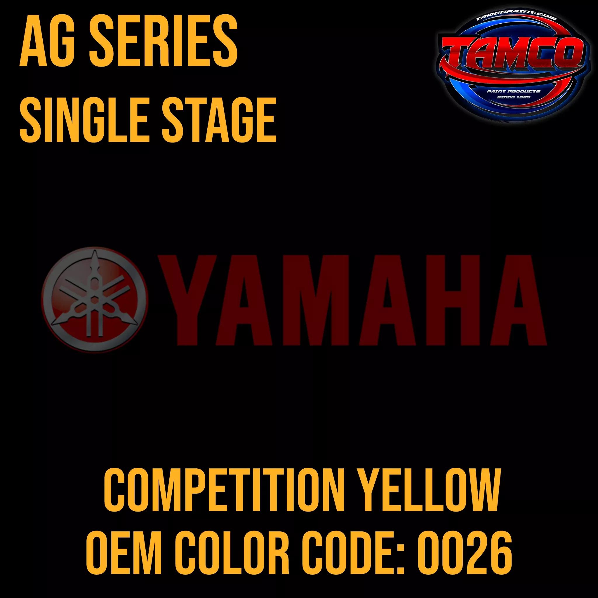 Yamaha Competition Yellow | 0026 | 1985 | OEM AG Series Single Stage