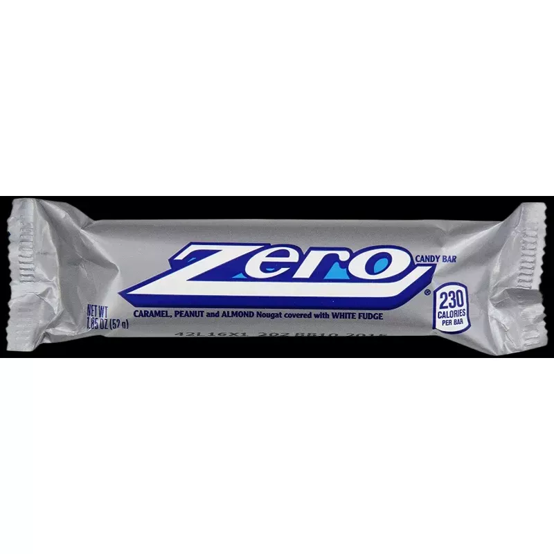 Zero White Fudge Candy Bar, 1.85 oz.
